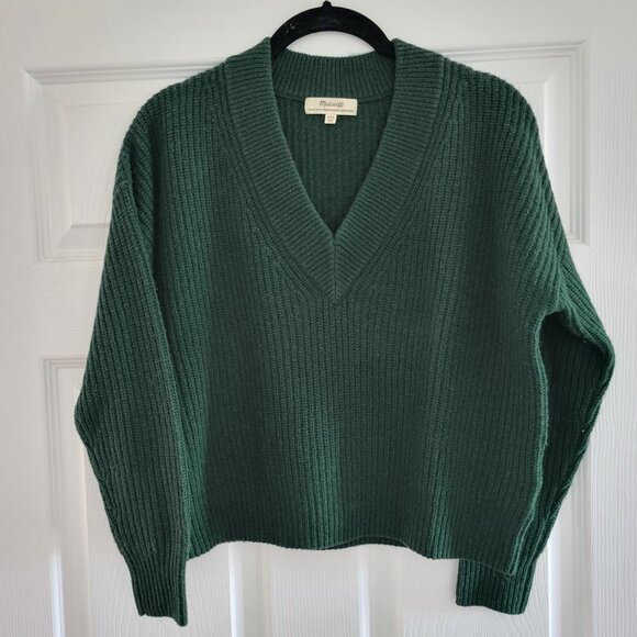 Madewell (Re)sourced Cashmere V-Neck Pullover Sweater - Picture 5 of 7